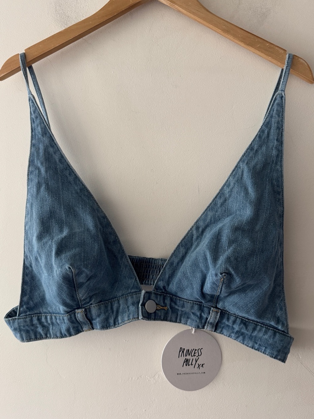 Princess Polly NEW! Denim Blue Paige Top